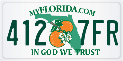 FL license plate 4127FR