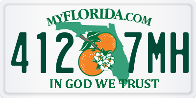 FL license plate 4127MH