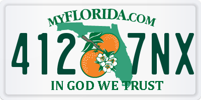 FL license plate 4127NX