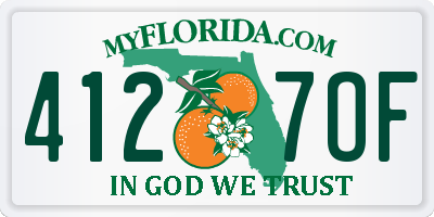 FL license plate 4127OF
