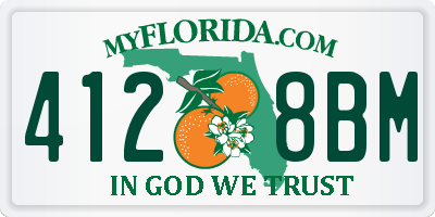 FL license plate 4128BM