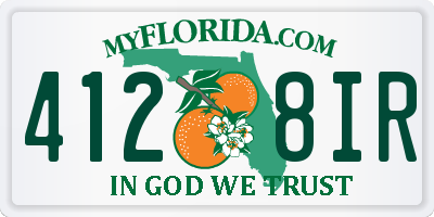 FL license plate 4128IR