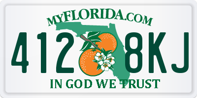 FL license plate 4128KJ