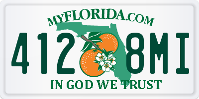 FL license plate 4128MI