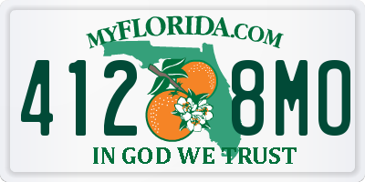 FL license plate 4128MO