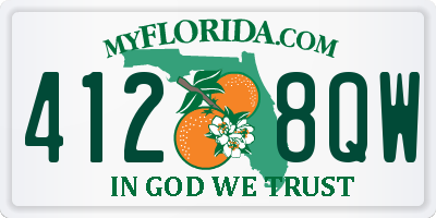 FL license plate 4128QW