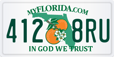 FL license plate 4128RU