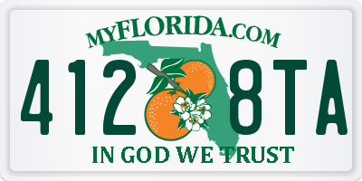 FL license plate 4128TA