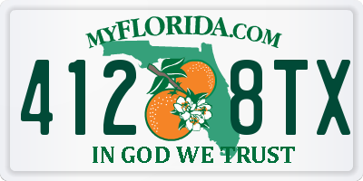 FL license plate 4128TX