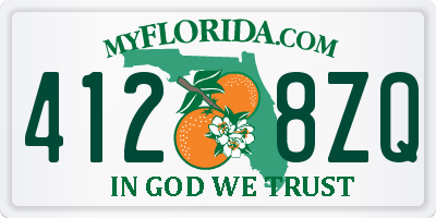FL license plate 4128ZQ