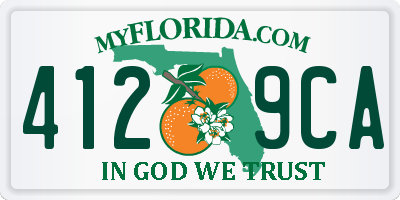 FL license plate 4129CA