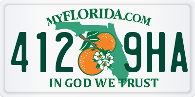 FL license plate 4129HA