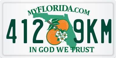 FL license plate 4129KM