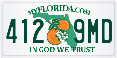 FL license plate 4129MD