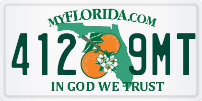 FL license plate 4129MT