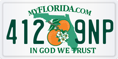 FL license plate 4129NP