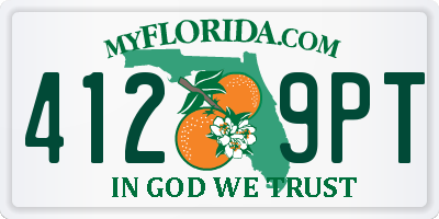 FL license plate 4129PT