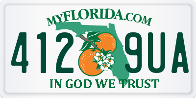 FL license plate 4129UA