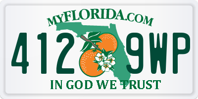 FL license plate 4129WP
