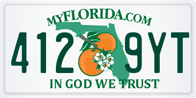 FL license plate 4129YT