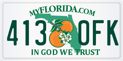 FL license plate 4130FK