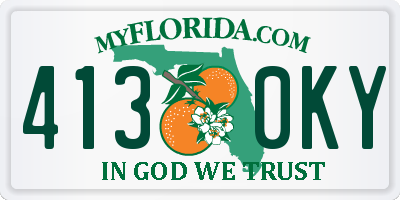 FL license plate 4130KY