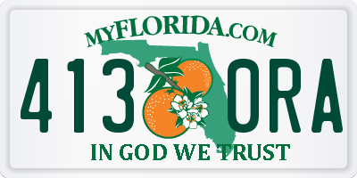 FL license plate 4130RA