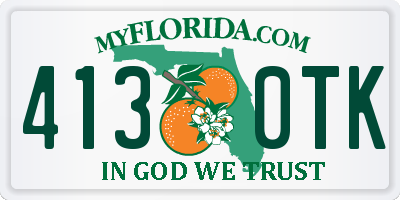 FL license plate 4130TK