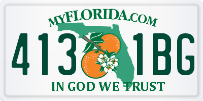 FL license plate 4131BG