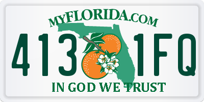 FL license plate 4131FQ