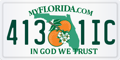 FL license plate 4131IC