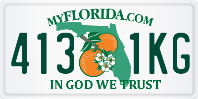 FL license plate 4131KG