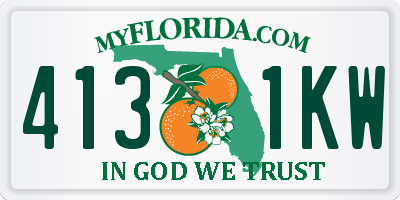 FL license plate 4131KW