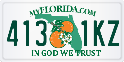 FL license plate 4131KZ