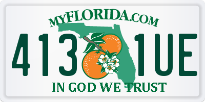 FL license plate 4131UE