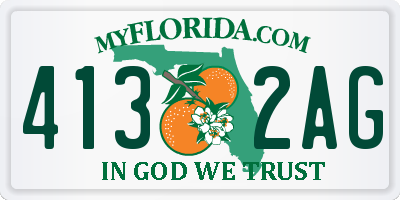 FL license plate 4132AG