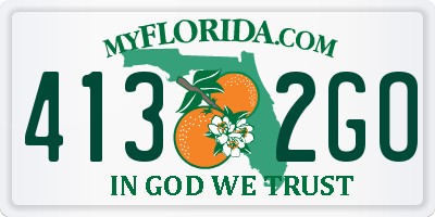 FL license plate 4132GO