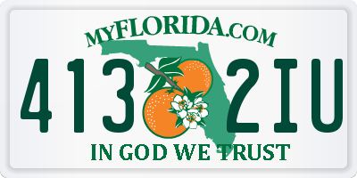 FL license plate 4132IU