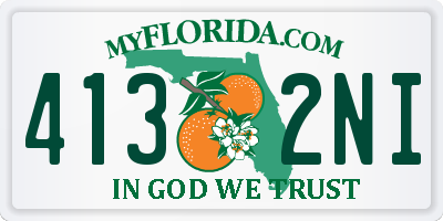 FL license plate 4132NI