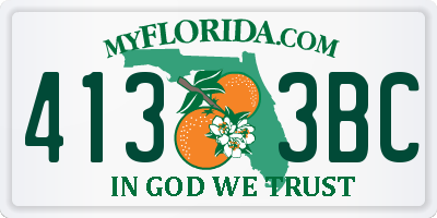 FL license plate 4133BC