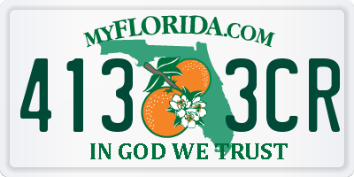FL license plate 4133CR