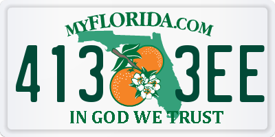 FL license plate 4133EE