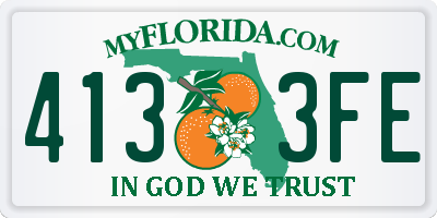 FL license plate 4133FE
