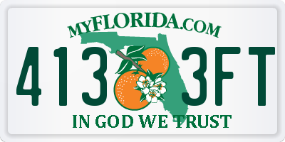 FL license plate 4133FT