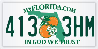 FL license plate 4133HM