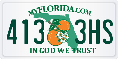 FL license plate 4133HS