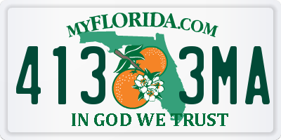 FL license plate 4133MA