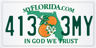 FL license plate 4133MY