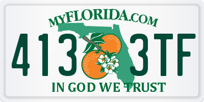 FL license plate 4133TF