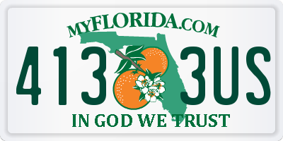 FL license plate 4133US